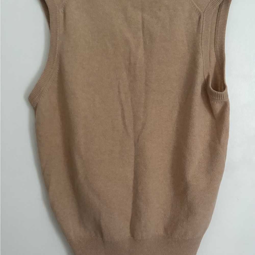 Vintage 100% Lambswool Beige Brooks Brothers Best-46” - Picture 3 of 4